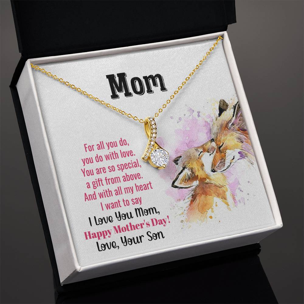 Mom - Alluring Beauty Necklace - Happy Mother's Day