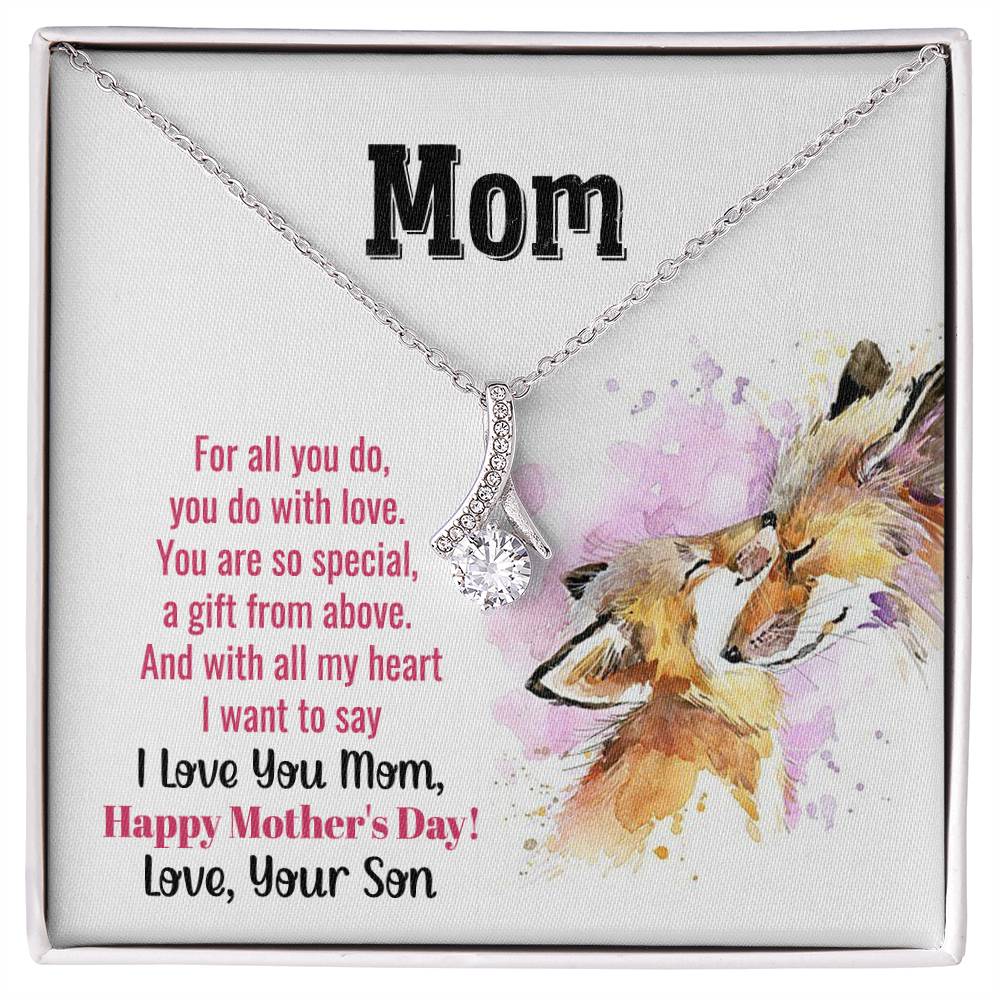 Mom - Alluring Beauty Necklace - Happy Mother's Day