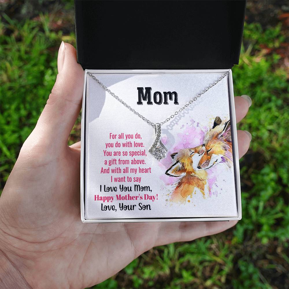 Mom - Alluring Beauty Necklace - Happy Mother's Day