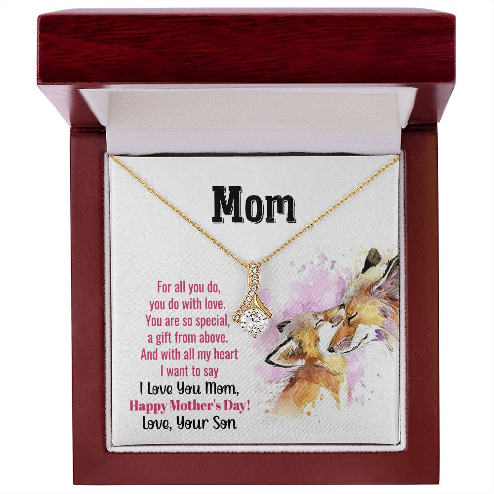 Mom - Alluring Beauty Necklace - Happy Mother's Day