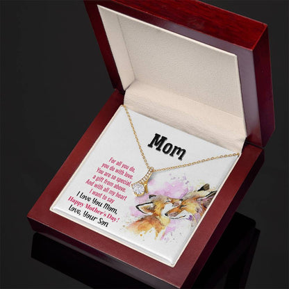 Mom - Alluring Beauty Necklace - Happy Mother's Day