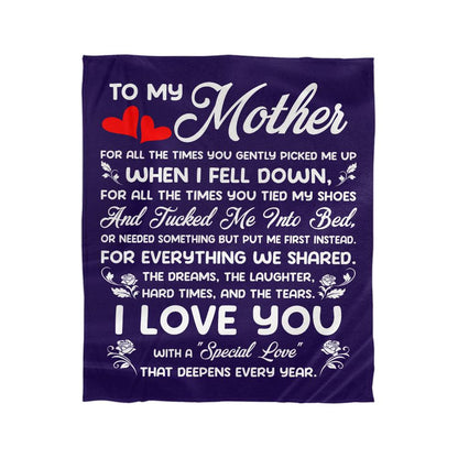 To My Mother - Mink Touch Fleece Blanket