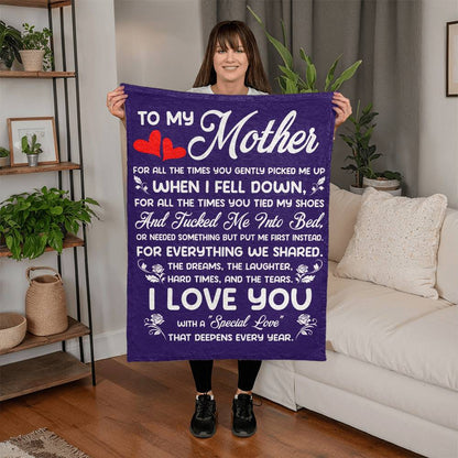 To My Mother - Mink Touch Fleece Blanket