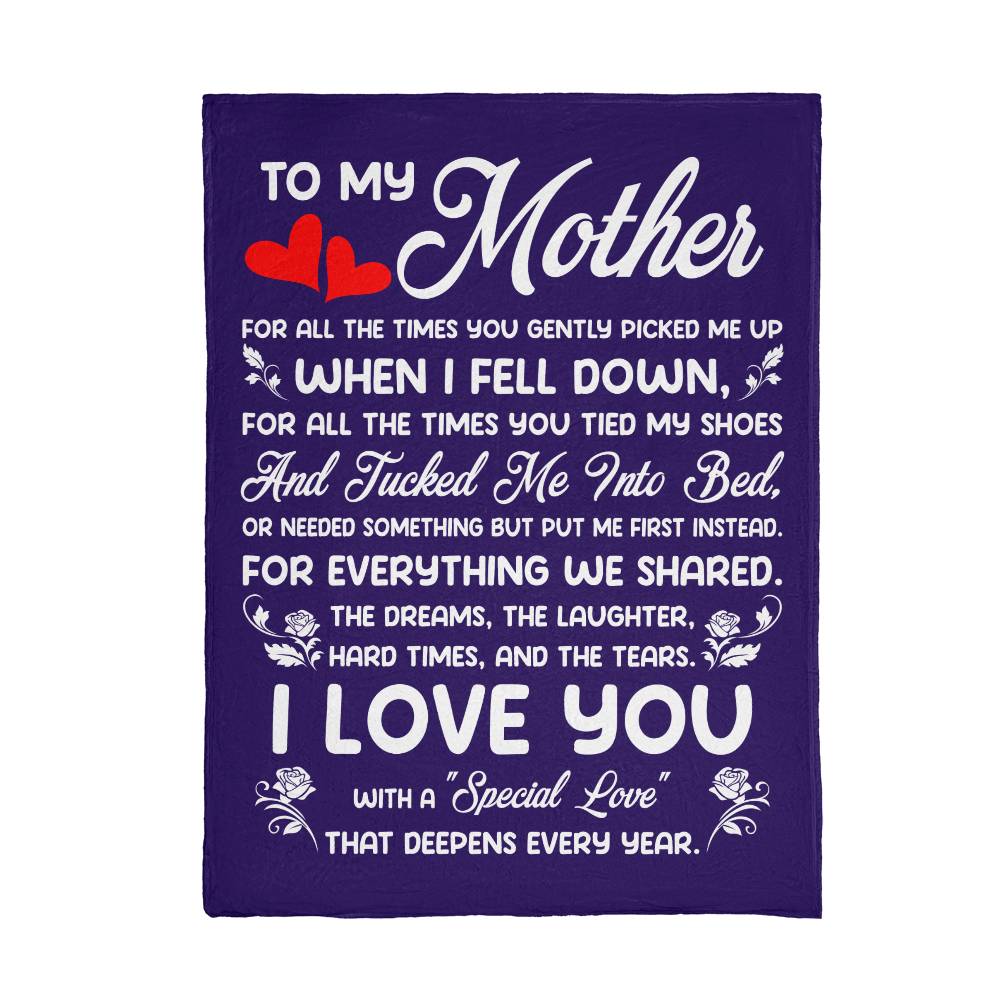 To My Mother - Mink Touch Fleece Blanket