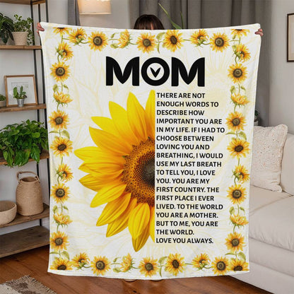 Mom - Jersey Fleece Blanket