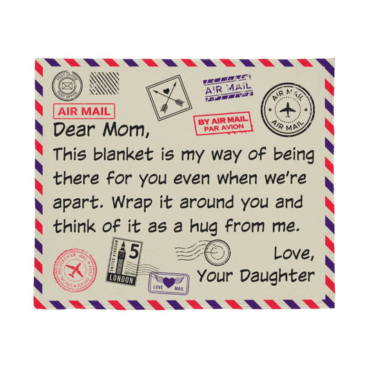 Dear Mom - Jersey Fleece Blanket